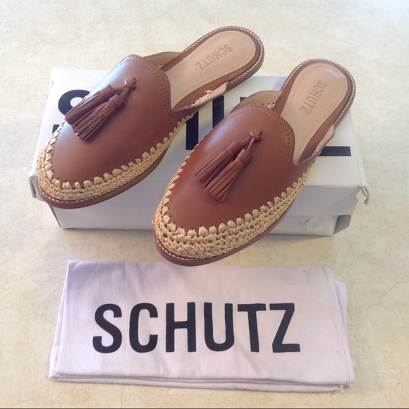 schutz flat mules